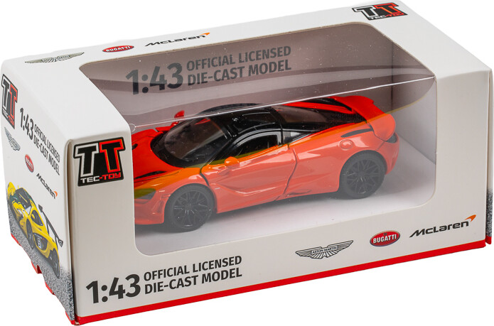 Tec-toy - Mclaren 750s Die-cast Model Bil - 1:43 - Orange