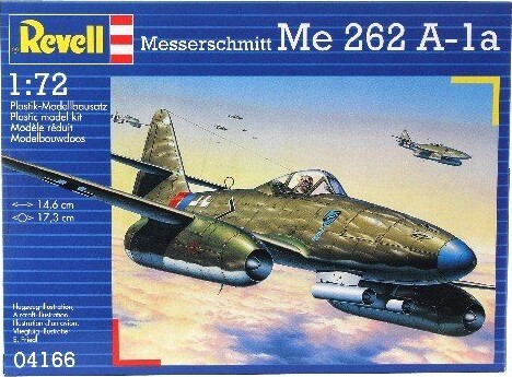 Se Revell - Me 262 A-1a Modelfly - 1:72 - 04166 hos Gucca.dk