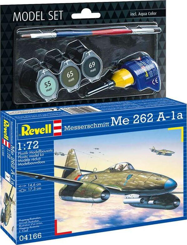 Revell - Me 262 A-1a Modelfly Byggesæt - 1:72 - 04166