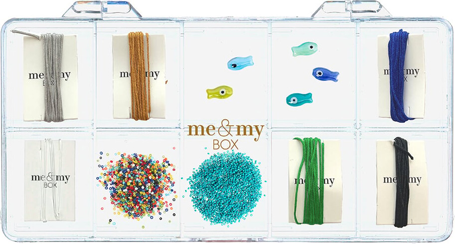 8: Me & My Box - Smykke Kit Armbånd - Fish & Beads - Blå