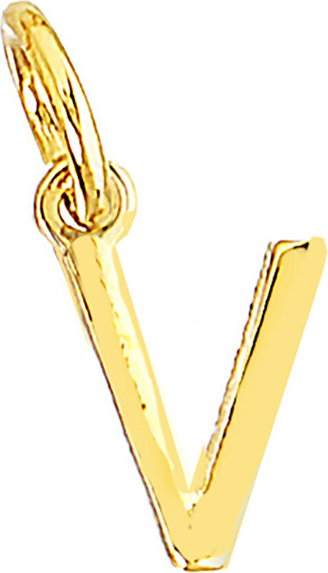 Me & My Box - Vedhæng - Bogstav - V - Guldbelagt 18 Karat