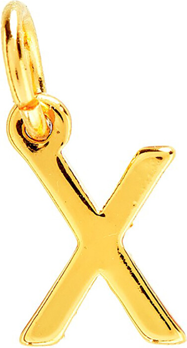 Me & My Box - Vedhæng - Bogstav X - Guldbelagt 18 Karat