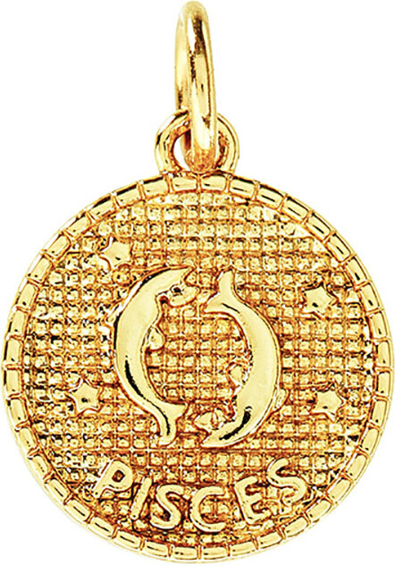 Me & My Box - Vedhæng Diy Sæt - Stjernetegn - Fisken - Guldbelagt 18 Karat