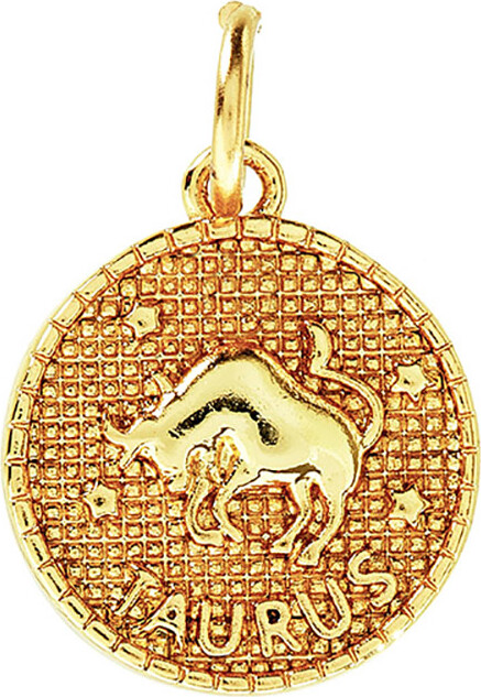 Me & My Box - Vedhæng Diy Sæt - Stjernetegn - Tyren - Guldbelagt 18 Karat