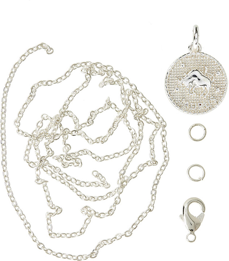 Me & My Box - Vedhæng Diy Sæt - Stjernetegn - Tyren - Sølvbelagt 925 Sterling