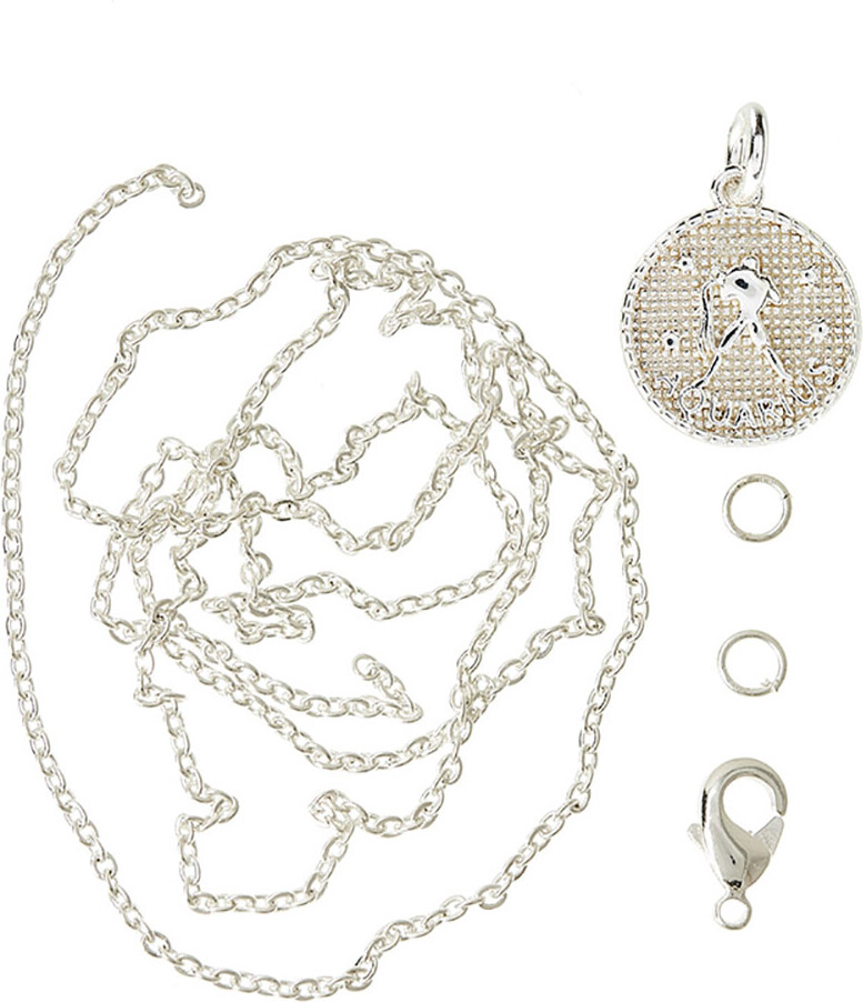 Me & My Box - Vedhæng Diy Sæt - Stjernetegn - Vandmanden - Sølvbelagt 925 Sterling