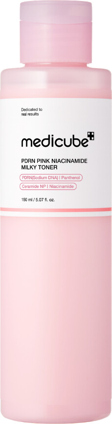 Medicube - Pdrn Pink Niacinamide Milky Toner - Pink - 150 Ml