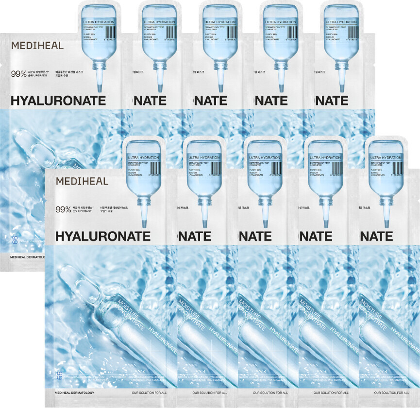 Mediheal - Hyaluronate Essential Mask - Ultra Hydration - 10 Pcs.