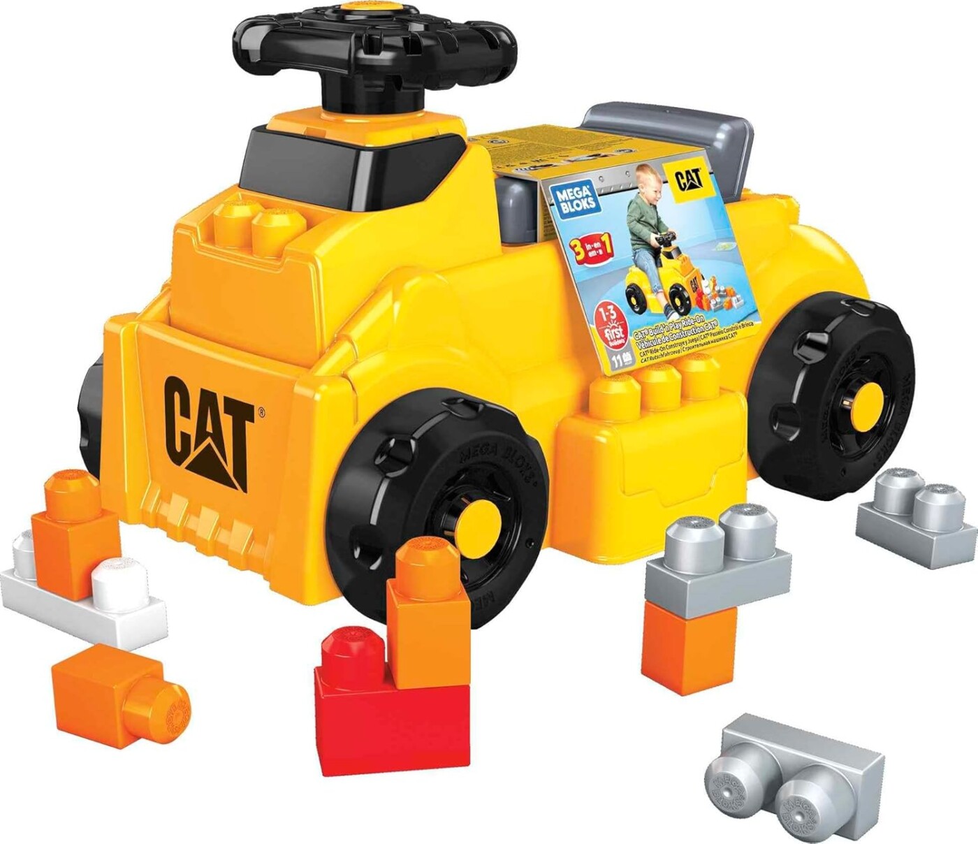 Mega Bloks - Cat Build N' Play Ride-on (hdj29))