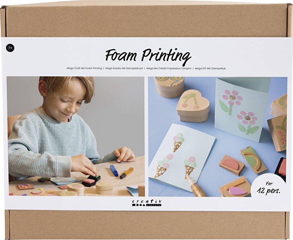 Mega Diy Mix Stempeltryk - Kort Og æsker - 1pk. billede