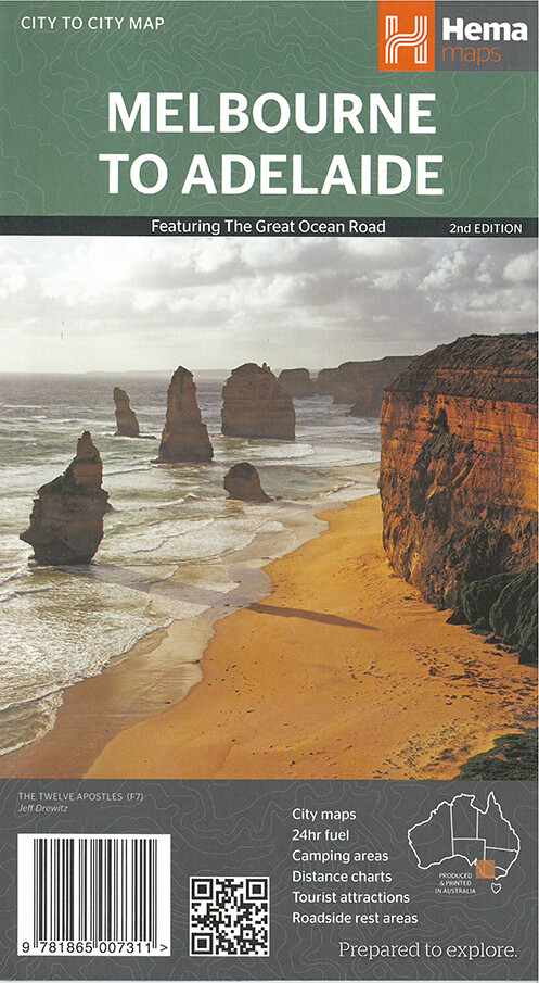 Hema Maps - Melbourne To Adelaide: Featuring The Great Ocean Road - English book
