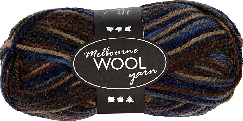 Melbourne Uldgarn - L 92 M - Pind 4-5,5 - Brun - 50 G