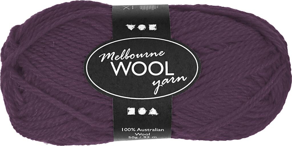 Melbourne Uldgarn - L 92 M - Pind 4-5,5 - Lilla - 50 G