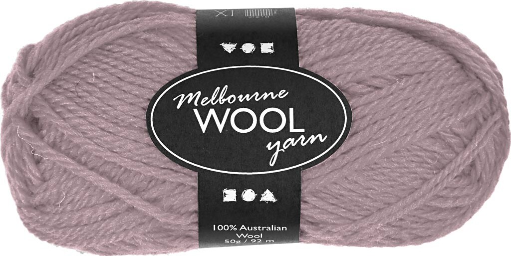 Melbourne Uldgarn - L 92 M - Pind 4-5,5 - Lys Lilla - 50 G