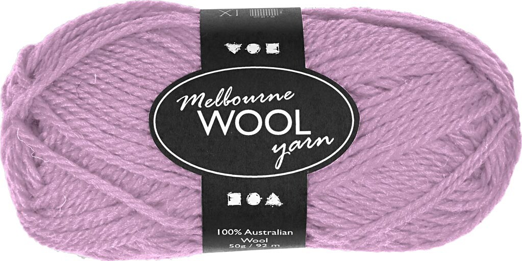 Melbourne Uldgarn - L 92 M - Pind 4-5,5 - Rosa - 50 G