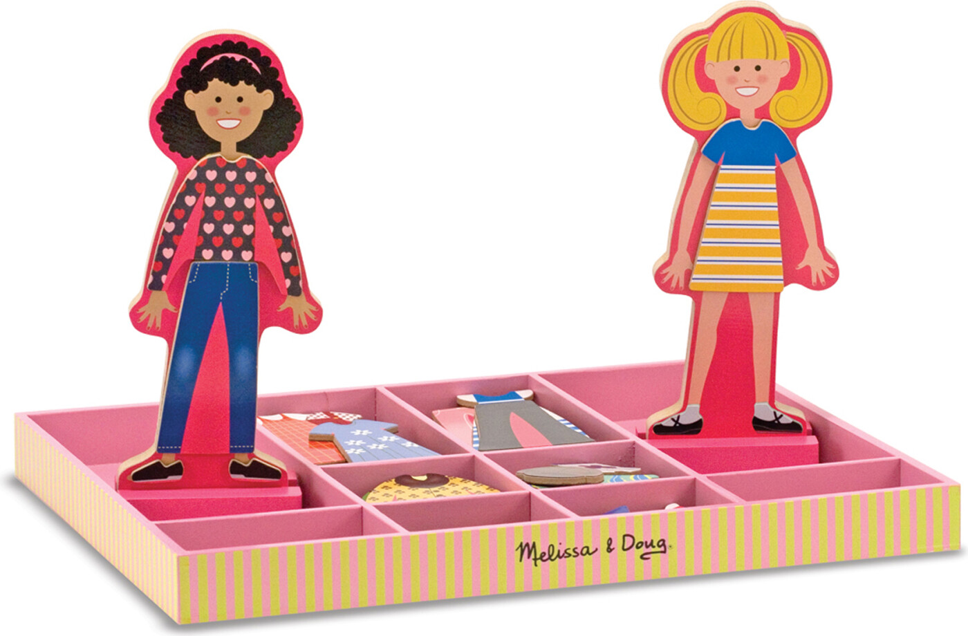 Magnetiske Påklædningsdukker - Melissa & Doug - 60 Dele