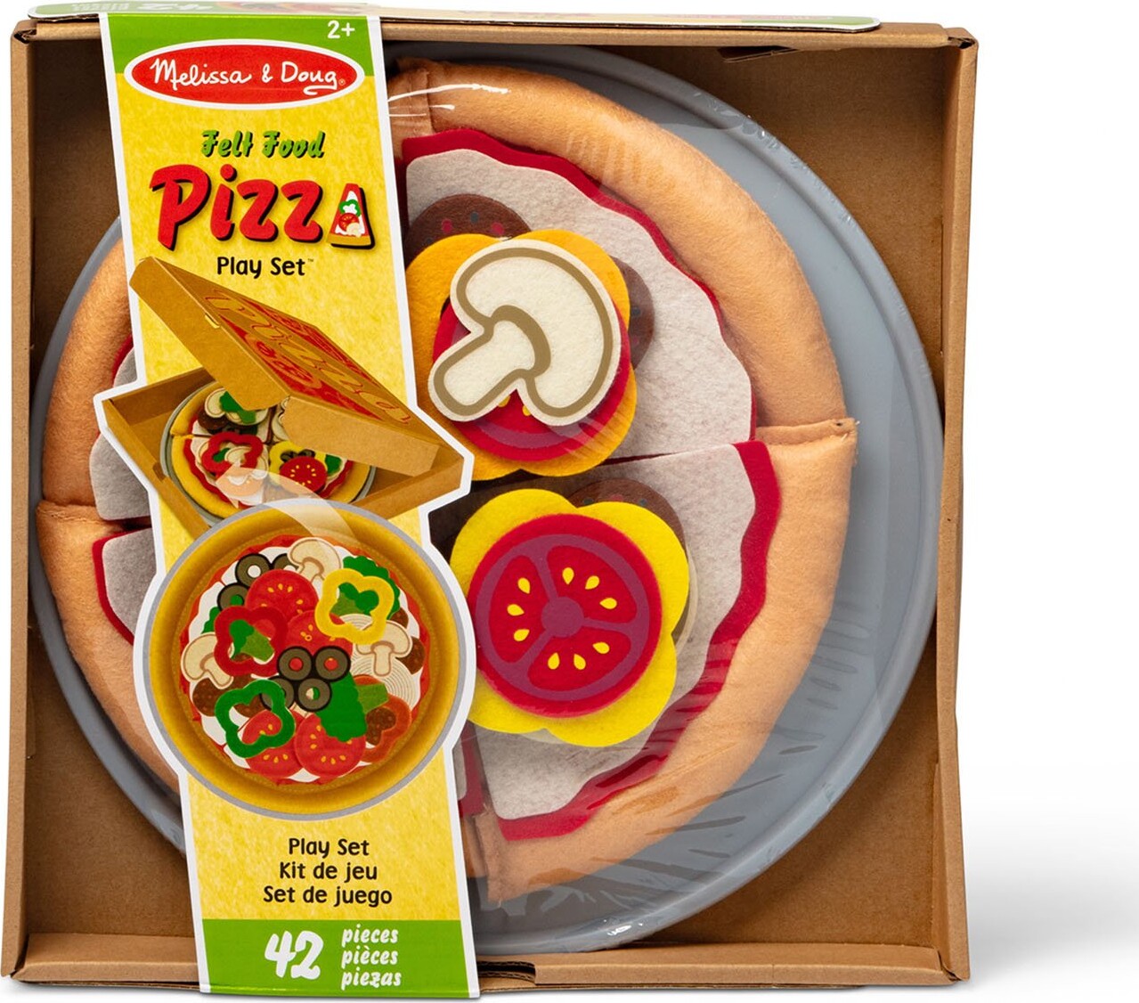 Melissa & Doug - Legemad - Pizza Med 42 Dele - 25 Cm