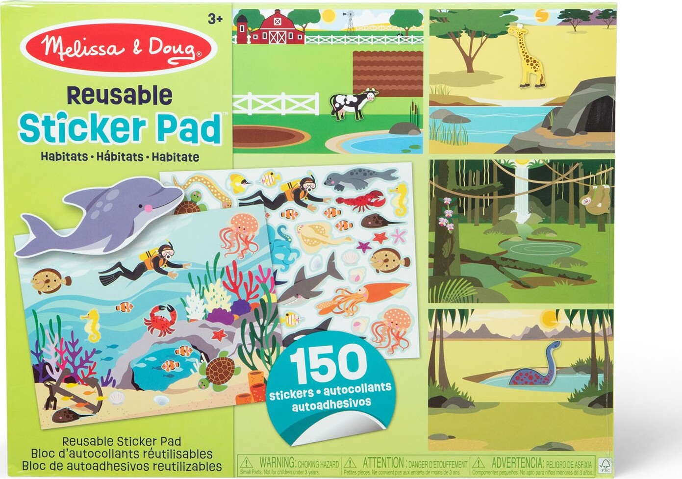 Melissa & Doug - Genanvendelige Klistermærker - Habitater