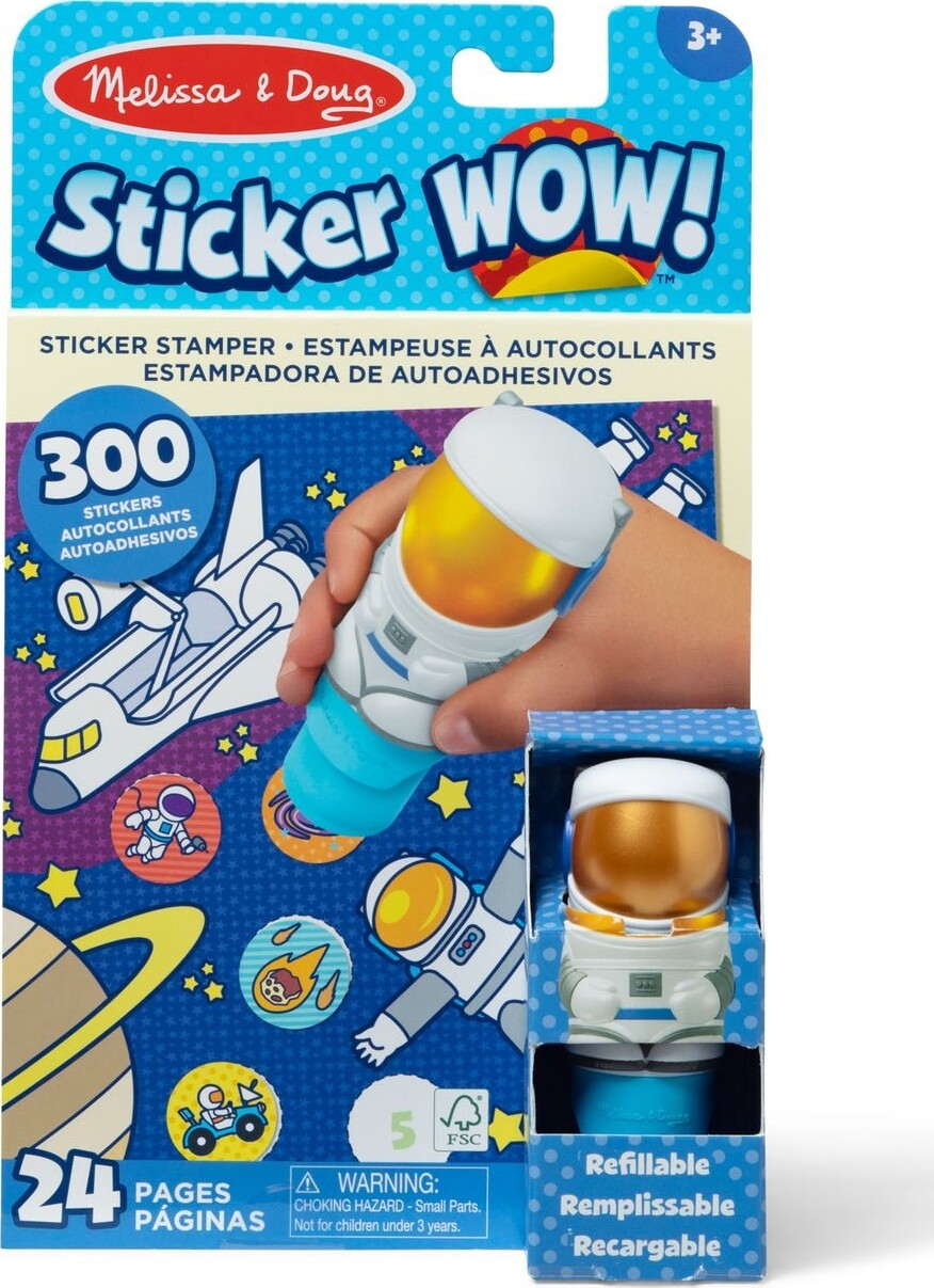 Melissa & Doug - Sticker Wow Klistermærkebog - Astronaut