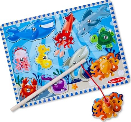 Melissa & Doug - Puzzle Game Fishing - Magnetisk Fiske Puslespil