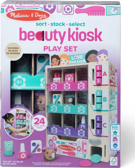 Melissa & Doug - Legetøj Pretend Play Playset Sort Stock Select Beauty Kiosk