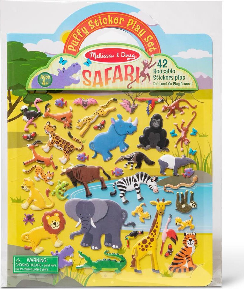 Melissa & Doug - Genanvendelige Klistermærker - Safari