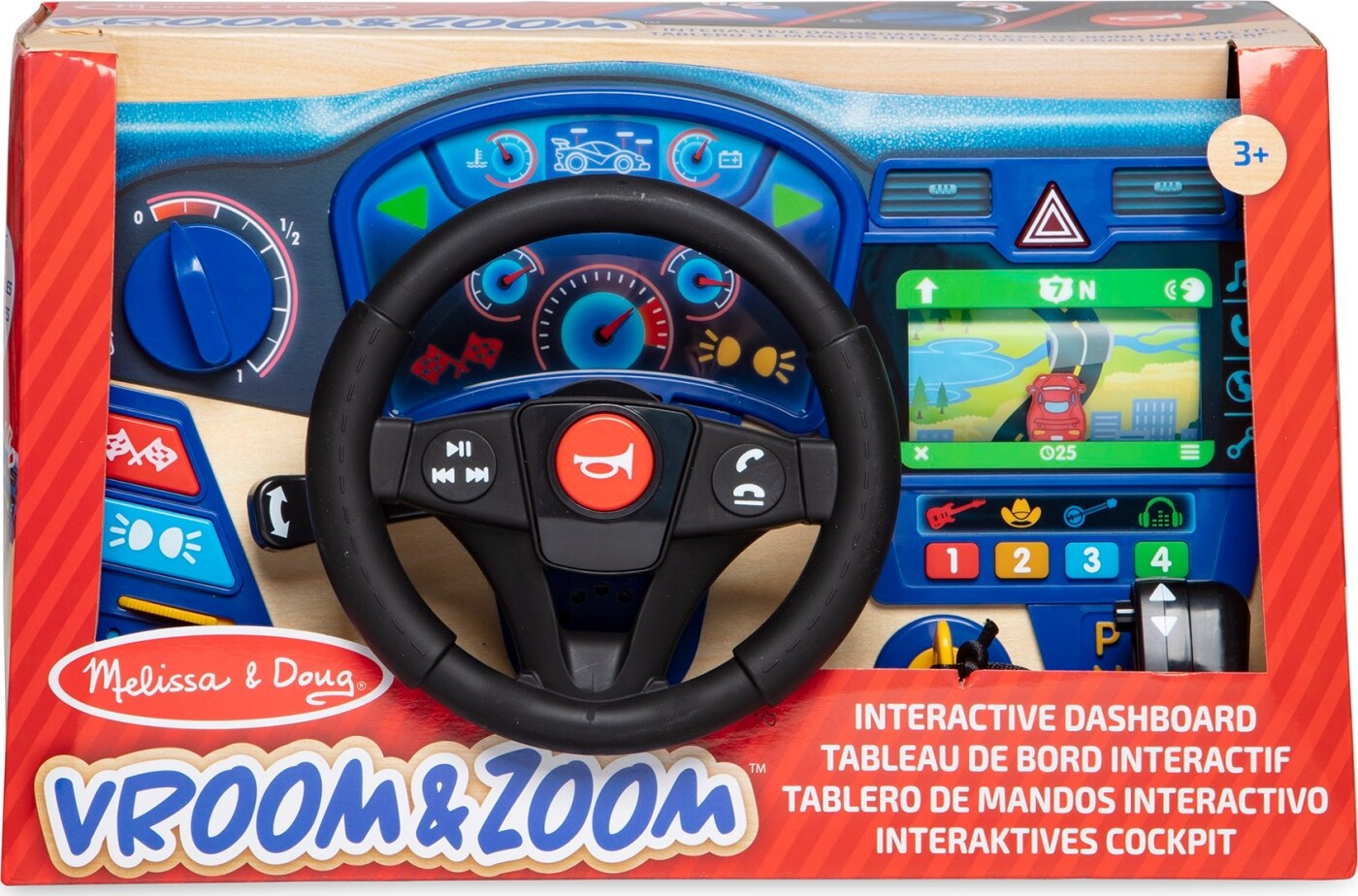 Se Melissa & Doug - Vroom & Zoom Interactive Dashboard (41705) hos Gucca.dk
