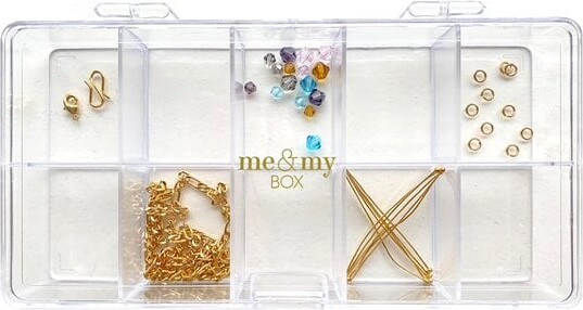 Me & My Box - Diy Perle Halskæde Kit - Figaro - Guldbelagt 18k