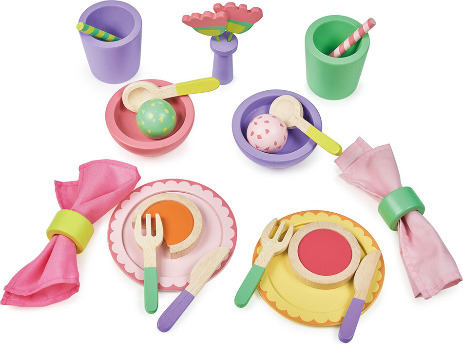 Mentari - Spisesæt Til Leg - Partytime