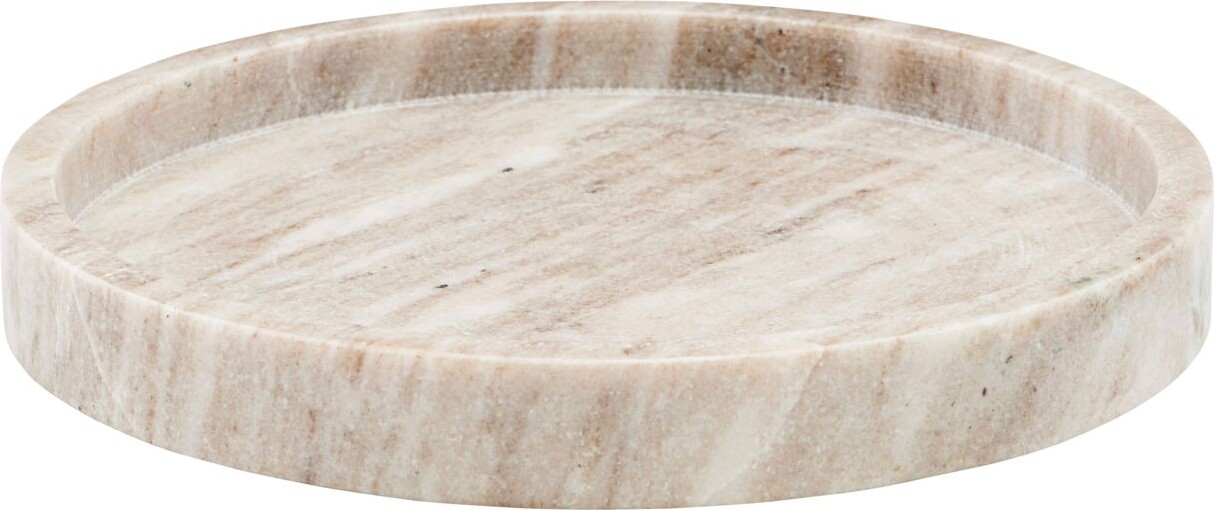 Billede af Meraki - Bakke I Marmor - Marble - Beige - ø 25 Cm