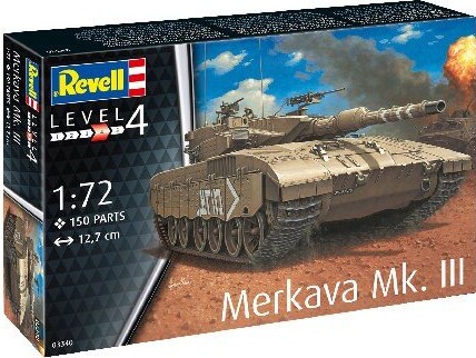 Revell - Merkava Mk.iii Tank Byggesæt - 1:72 - Level 4 - 03340