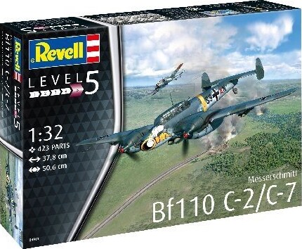 Billede af Revell - Messerschmitt Bf110 C-2/c-7 - 1:32 - Level 5 - 04961
