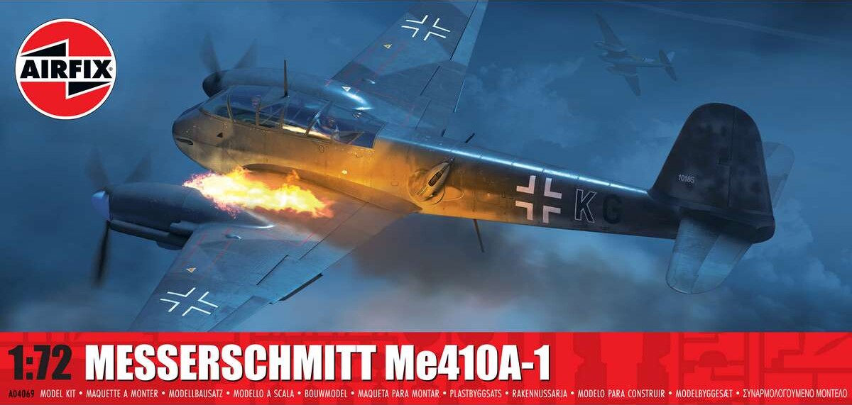 Airfix - Messerschmitt Me410a-1 Fly Byggesæt - 1:72 - A04069