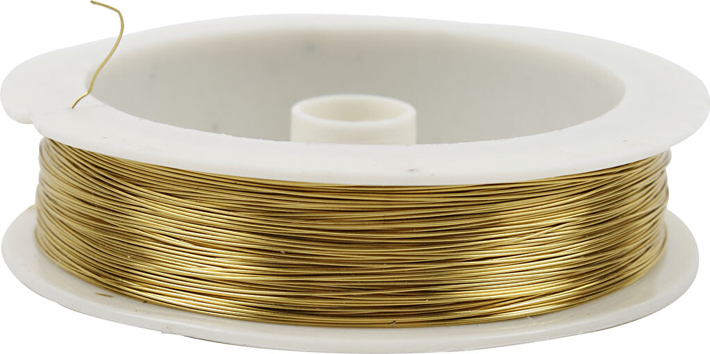 Messingtråd - Tykkelse 0,3 Mm - 70 M billede