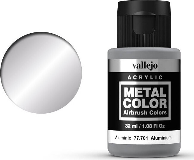 Vallejo - Metal Color Airbrush Maling - Aluminium 32 Ml