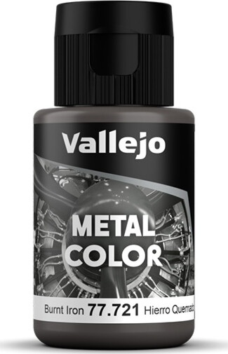 Vallejo - Metal Color Airbrush Maling - Burnt Iron 32 Ml