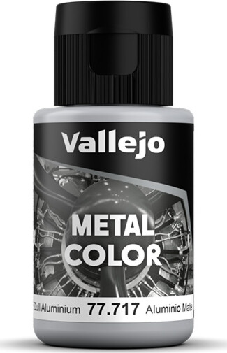 Vallejo - Metal Color Airbrush Maling - Dull Aluminium 32 Ml