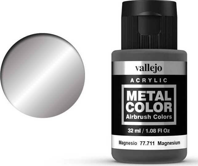 Vallejo – Metal Color Airbrush Maling – Magnesium 32 Ml