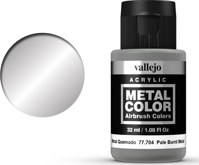 Vallejo - Metal Color Airbrush Maling - Pale Burnt Metal 32 Ml