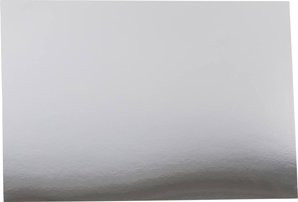 Metalkarton - A4 - Ark 210x297 Mm - 280 G - Sølv - 10 Ark