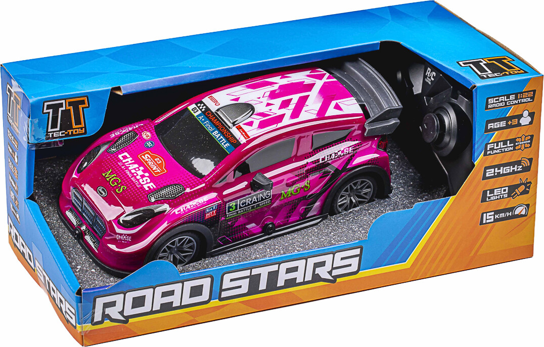 Mg.s Chase W/light R/c 1:22, 2,4ghz, Pink - Tec-toy