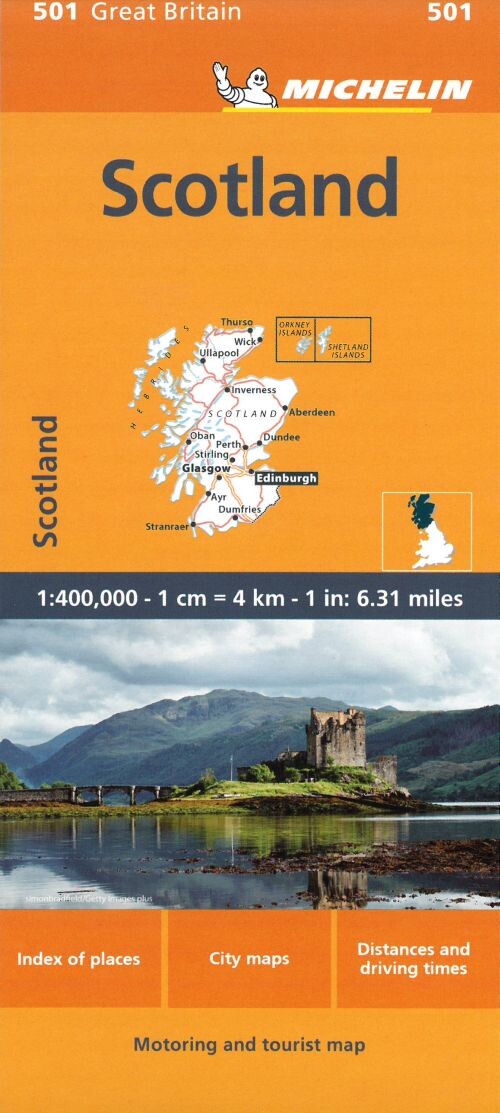 Michelin Kort - Great Britain Blad 501: Scotland - English book