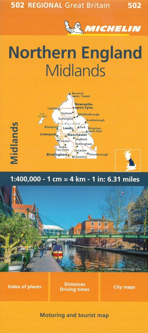 Billede af Michelin Great Britain Blad 502: Northern England, The Midlands - Diverse - English Book