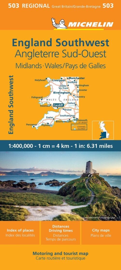 Billede af England Southwest - Motoring And Tourist Map - 503 - Diverse - English Book