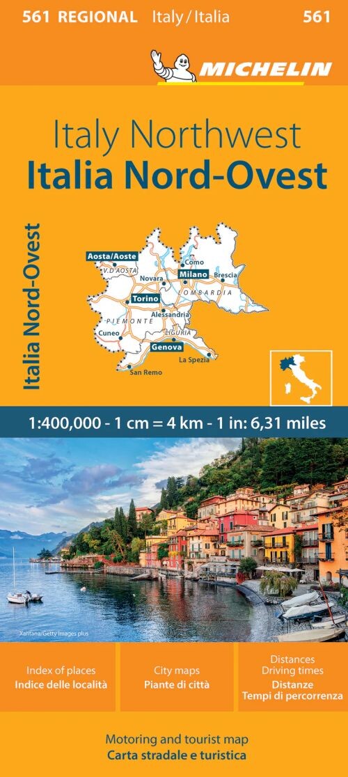 Michelin Kort - Italy Blad 561: Northwest - English book