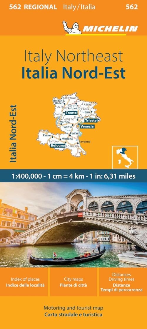 Billede af Michelin Italy Blad 562: Northeast - Diverse - English Book