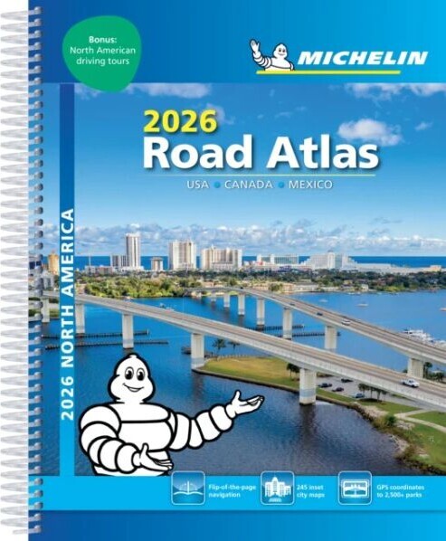 Michelin Kort - Road Atlas Usa, Canada & Mexico 2026 - English book