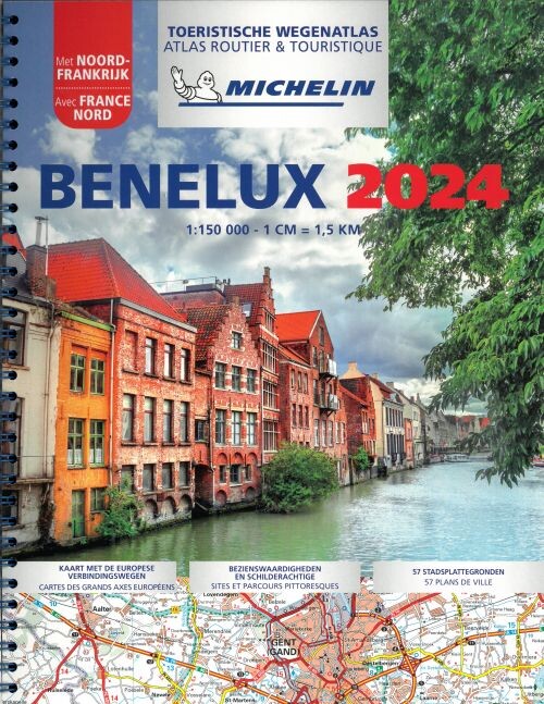 Billede af Michelin Tourist & Motoring Atlas Benelux & North Of France 2024 - Diverse - English Book