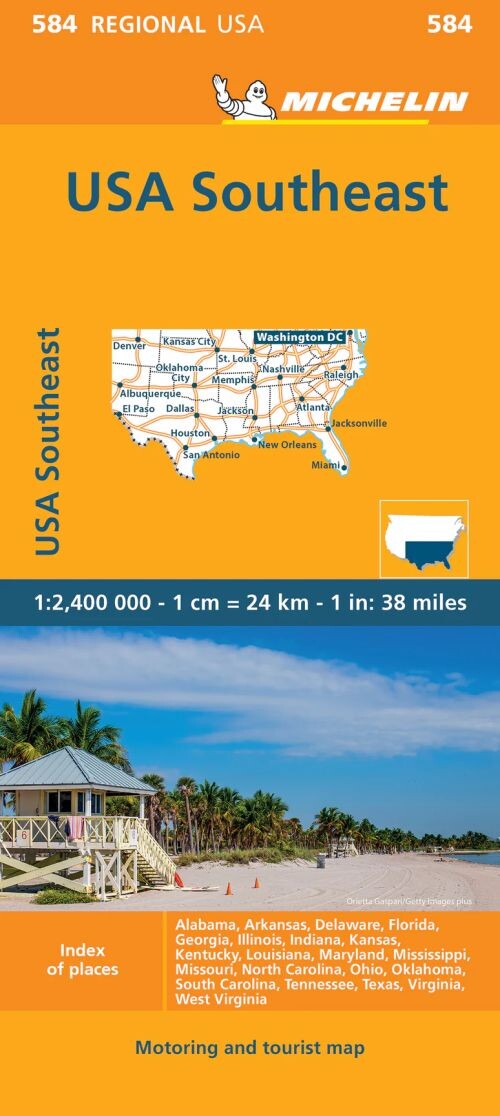 Michelin Kort - Usa Blad 584: Southeastern Usa - English book