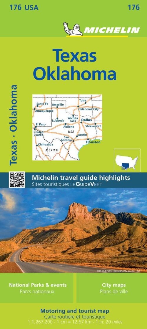 Billede af Michelin Usa Zoom 176: Texas Oklahoma - Diverse - English Book